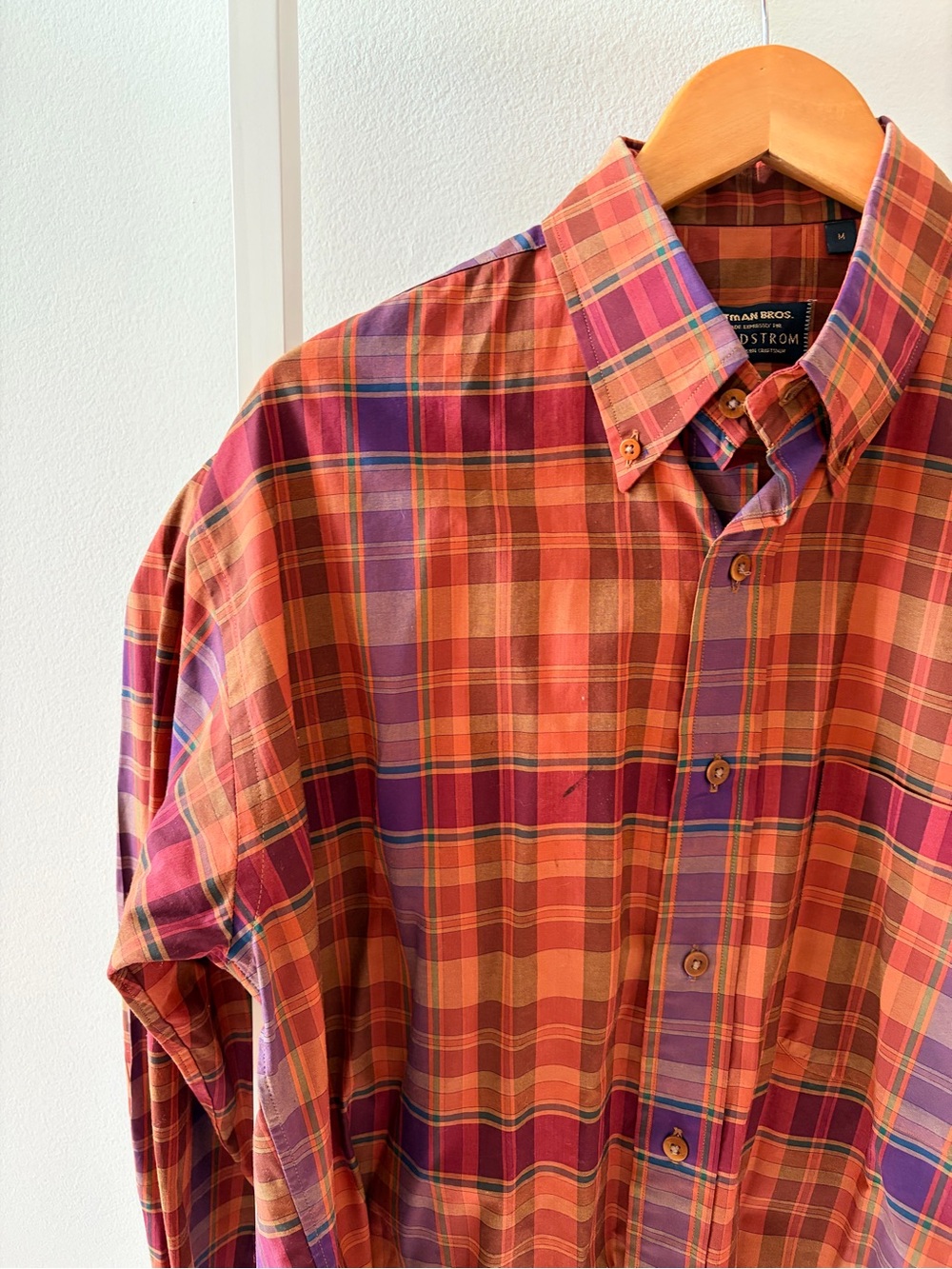 Men's Vintage‎ Gitman Brothers Plaid Button-Down Shirt - Picture 2 of 4